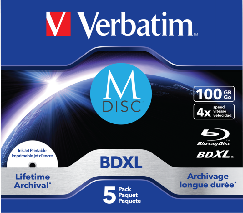 Blu-ray Verbatim MDISC 100 Go